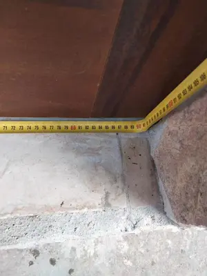 a yellow ruler sitting on top of a ceiling at Phoenix Apartment in Terrasini