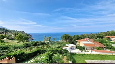 a view of the ocean from a house at Casa Richilde in Scopello