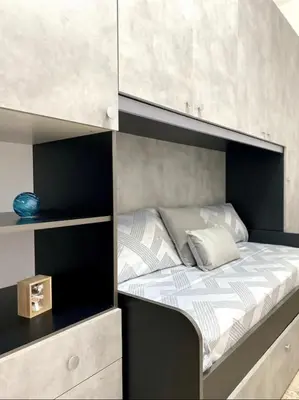 a bed in a bunk bed room with at Cusumano house in Trappeto