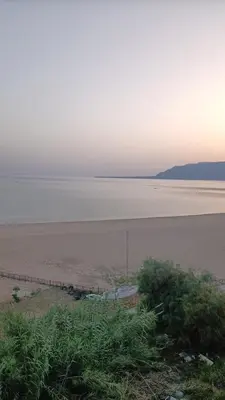 a large body of water with a fence in front of it at casa vacanze Vita 2 in Balestrate