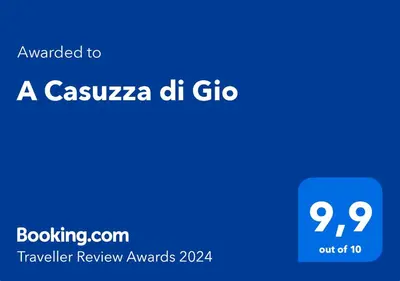 a blue rectangle with the words a casserasia dhg at A Casuzza di Gio in Palermo