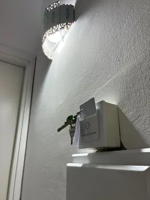 a toy bird on top of a box on a wall at Sara House Palermo in Palermo