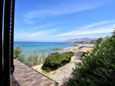 a view of the ocean from a house at Apartment Sole by Interhome in Trappeto