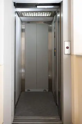 an elevator door in a building at Hola House allo Spasimo in Palermo