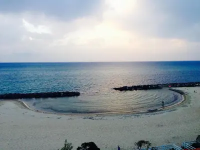 a view of the ocean from a beach at Case Vacanza Trappetodavivere in Trappeto
