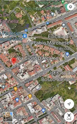 a map of a city with lots of buildings at Casetta dei Colori - Apartament in Palermo