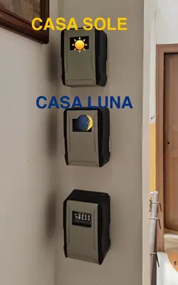 a safe on a wall with the words casablula at Politeama Holiday Home - La tua casa nel cuore di Palermo! in Palermo