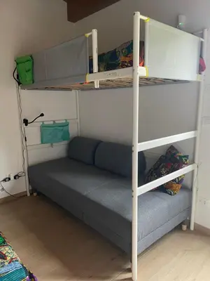 a bunk bed in a room with a bunk bedutenewayewayangering at Orto Raccolto in Termini Imerese