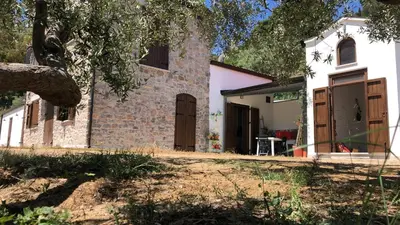 a view of the house from the yard at Orto Raccolto in Termini Imerese