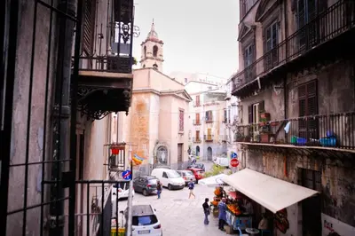 a view of a city street with a building at 4 Canti Central Loft & Ground floor in Palermo