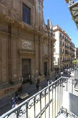 a view of a building from a balcony at Maqueda view in Palermo