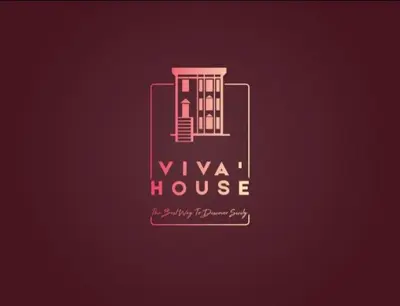 a logo for a villa house with a building at vivà house in Palermo