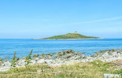 a small island in the middle of the ocean at Beautiful Home In Cinisi With Wifi in Cinisi
