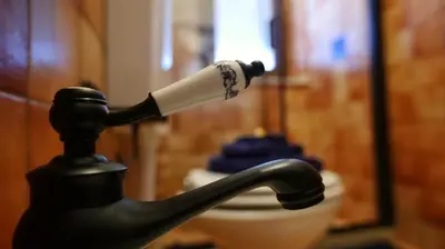 a toothbrush in a holder in a bathroom at Villa Ginevra in Balestrate