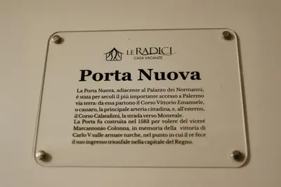 a sign for a moroccan restaurant at Le radici di Gallidoro in Palermo