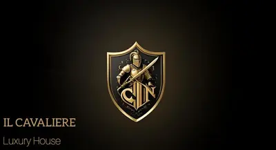 a shield with a knight on it with aigil courage luxury house at IL Cavaliere in Palermo