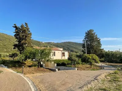 a dorm room with two bunk beds and a small bed at Sunset Holiday House in Cefalù