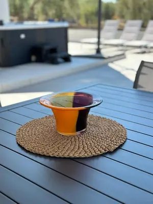 a cup sitting on top of a table at Villa Valentina in Altavilla Milicia