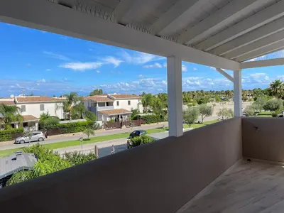 a balcony with a view of a street at La Dolce Vita in Campofelice di Roccella