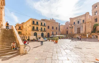 a group of people walking down a street at Gorgeous Apartment In Capaci With Wifi in Capaci