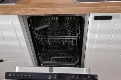 an empty dish rack in an oven at Casa Maielli in Palermo