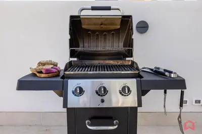 a grill sitting on top of a counter at Brand New Villa with Private Heated Pool in Terrasini