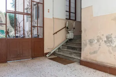 an empty building with a toilet on the stairs at GuestHost - The Flavour of Palermo - Kalsa Lovely Apartment in Palermo