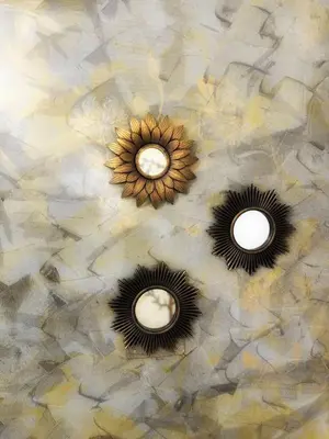 a rendering of a ceiling with a sunflower design at Allalbergheria Apartment in Palermo