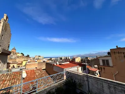 a view from the roof of a building at Casa di Sylwia in Termini Imerese