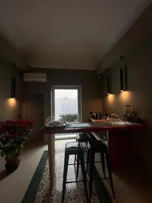 a bathroom with two sinks and a shower at L'Opera - Luxury Apartment in Palermo