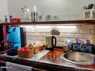 a kitchen counter top with a sink and aounter sidx sidx sidx at Sicily Bed' House in Palermo