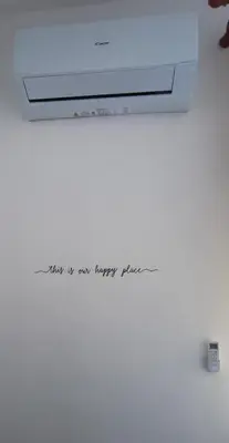 a piece of paper with a writing on a wall at Villa Alba in Palermo