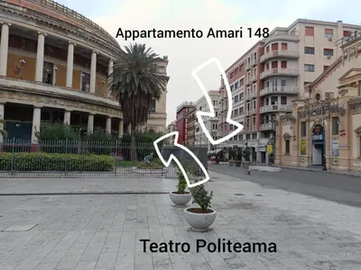 an image of a city street with buildings at Appartamento Amari 148 in Palermo