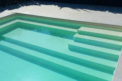 an overhead view of a swimming pool at Villa Elios Adriana con piscina a Lascari in Lascari
