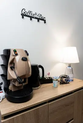 a coffee maker sitting on top of a counter at QuattroCantiApartment2 Palermo in Palermo