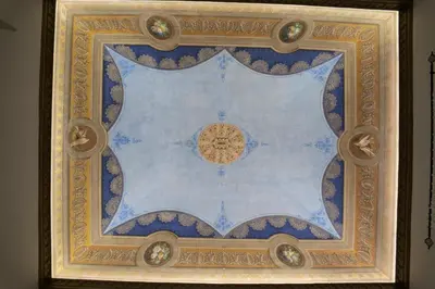 a painting of a ceiling in a building at Il Tesoretto 2 in Palermo