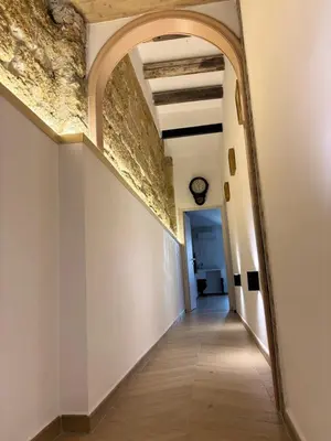 a hallway with an archway in a building at Palermo Sunset in Palermo