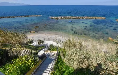 an island in the middle of the ocean at Stunning Apartment In Trappeto With Wifi in Trappeto