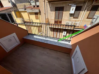 an aerial view of a balcony of a building at Tribunale Suite in Termini Imerese