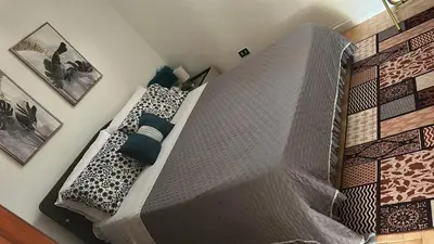 a large bed in a room with at Sicily Wonders, 2 minute walk to the beach in Villagrazia