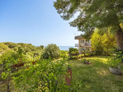 a view of the house from the garden at Apartment Cicladi Naxos by Interhome in Santa Flavia