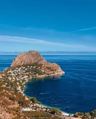 an island in the middle of a large body of water at Sea Diamond in Santa Flavia