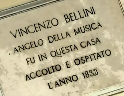 a close up of a label with writing on it at Dimora Bellini - Residenza d'Epoca in Palermo