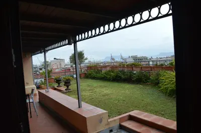 a view from the balcony of a house at Appartamento con vista in Palermo
