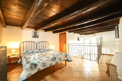 a bedroom with a bed in a room at Ballarua in Palermo
