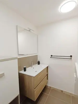 a bathroom with a sink and a mirror at Domus Sicula Palermo city center in Palermo