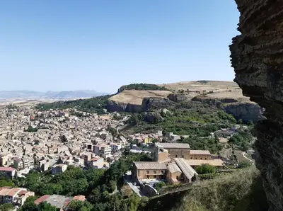 a view of a city from a hill at Corleone bed and breakfast in Corleone