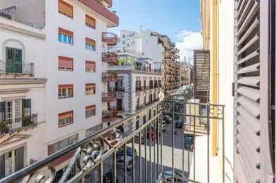a view from the balcony of a building at Casa Lulú in Palermo