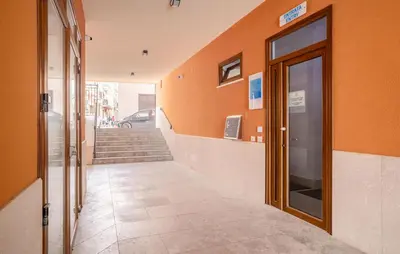 an empty hallway with a door in a building at 1 Bedroom Cozy Apartment In Balestrate in Balestrate