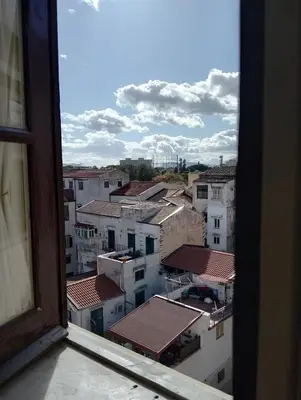 a view from a window of a city at Rooftop Magione in Palermo